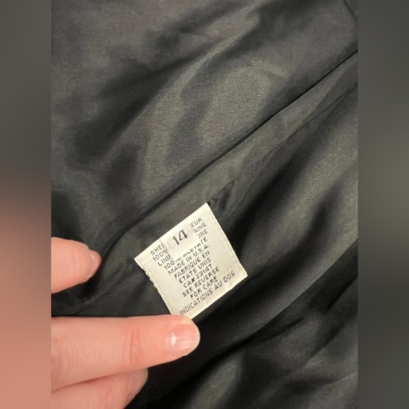 Talbots‎ | 100% Wool Classic Pea Coat | Charcoal Grey | Petite 14 - Picture 9 of 11